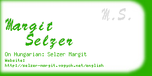 margit selzer business card